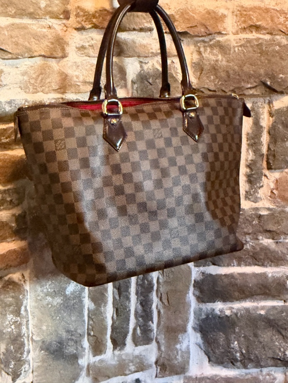 Louis Vuitton saleya tote bag damier ebene - Picture 15 of 16